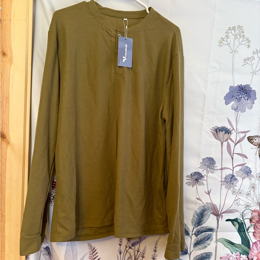Olive Green Long Sleeve Shirt